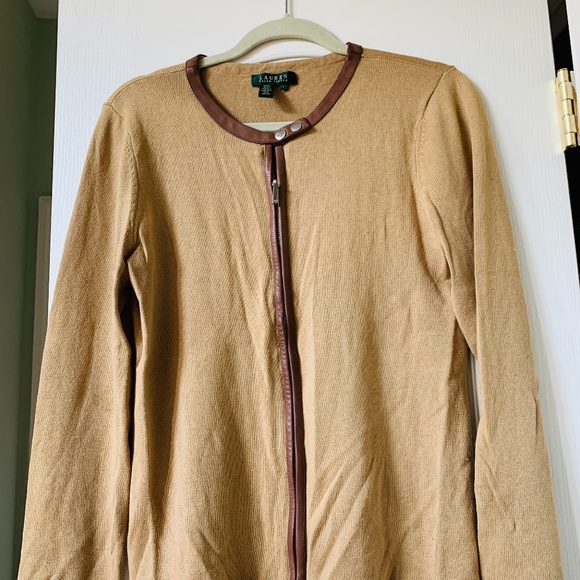 Lauren Ralph Lauren camel silk/cashmere sweater - Picture 1 of 4